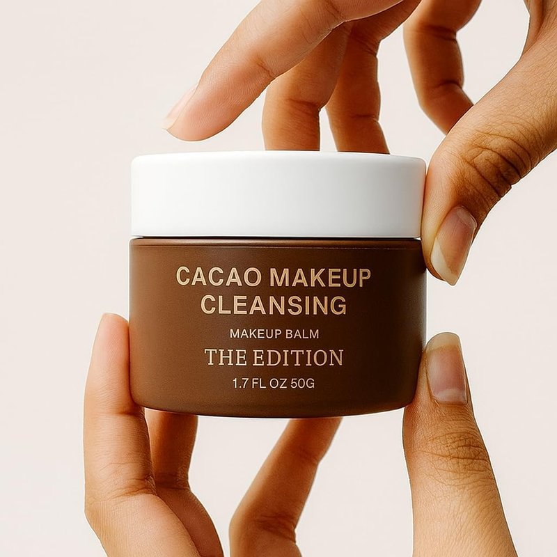 Cacao Makeup Balm - Gentle Face Cleanser & Makeup Remover for Waterproof Makeup | Hydrating Skincare, 50g