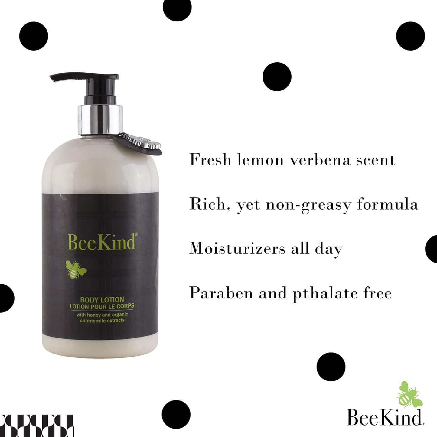 Gilchrist & Soames BeeKind Hand and Body Lotion - Nourishing Honey & Lemon Verbena | 15.5oz, Paraben-Free