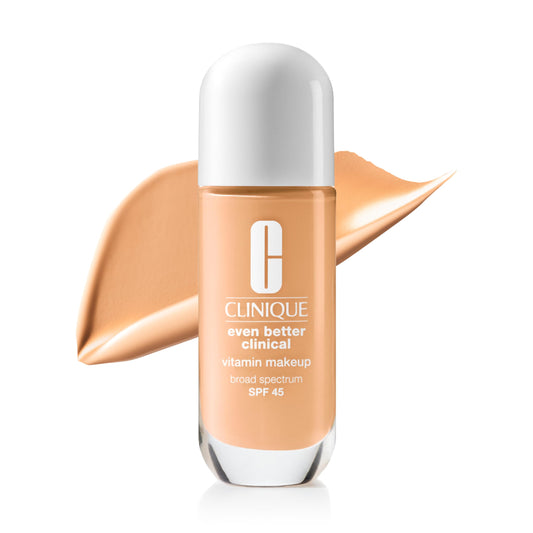 Clinique Even Better Clinical Vitamin Makeup Broad Spectrum SPF 45 With Vitamin C, Vitamin E + Vitamin B3 | Light Coverage + Vibrant Finish, Light Medium Warm 1
