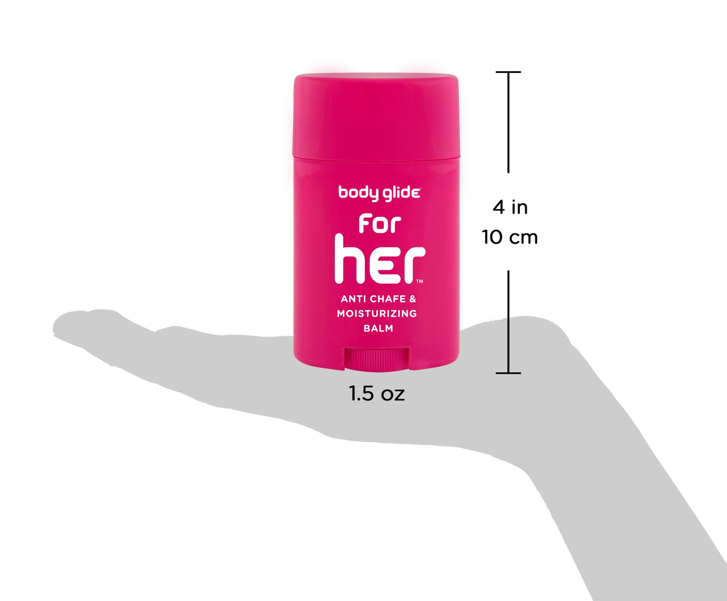 BodyGlide For Her Anti Chafe Balm1.5oz: anti chafing stick with added emollients. Prevent rubbing leading to chafing, raw skin, and irritation & body glide Original Anti-Chafe Balm