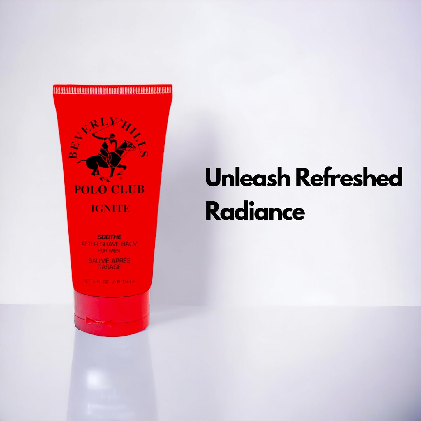 Beverly Hills Polo Club After Shave Balm for Men - Ignite (Musk Woody) - Soothing & Hydrating Post-Shave Lotion 5oz