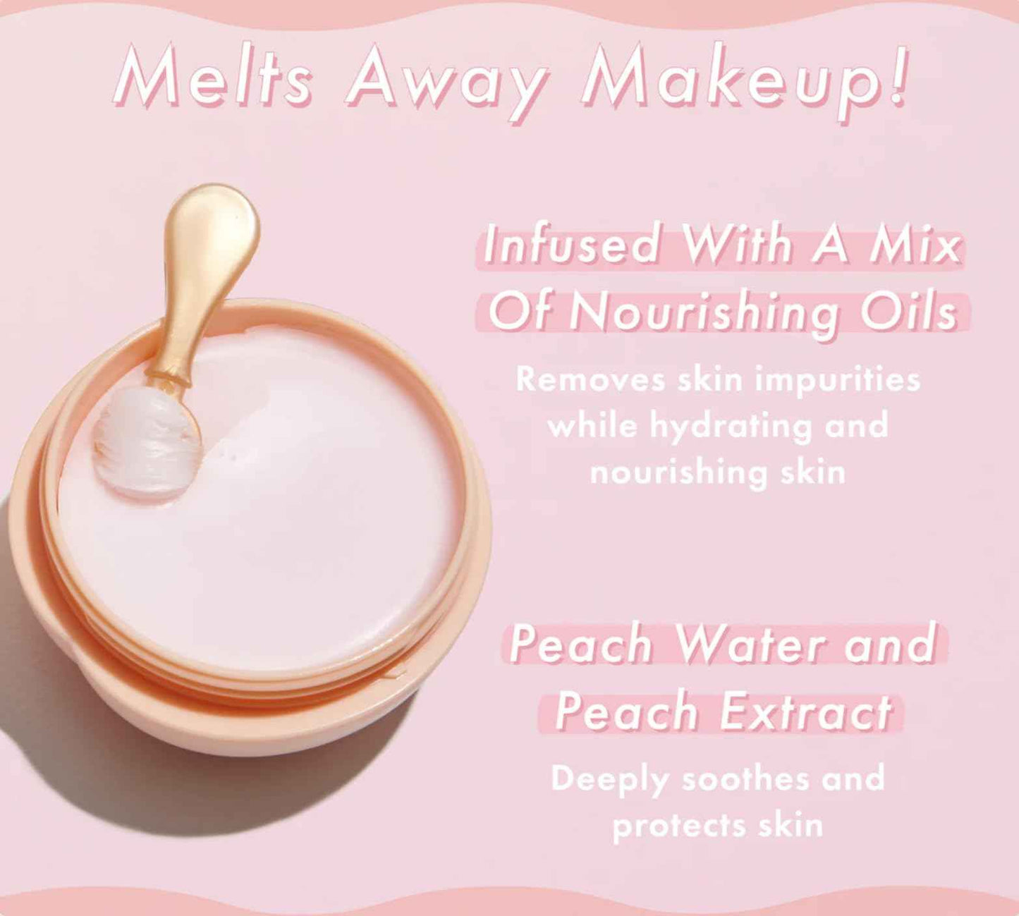 TONYMOLY Peach Punch Sherbet Cleansing Balm, 6.1 oz (Pack of 1)