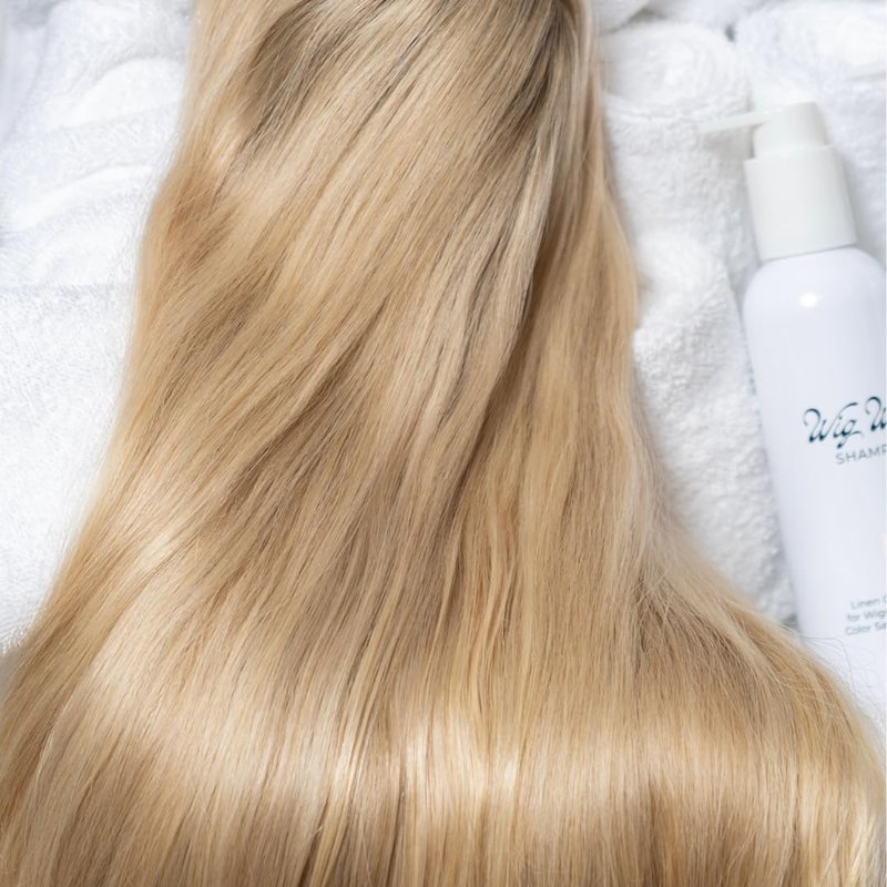 WIG WASH - WIG SHAMPOO - Linen Oil Shampoo – Sulfate-Free Cleanser for Human Hair Wigs & Extensions – Color Safe, Hydrating, Lightweight – 8 fl oz