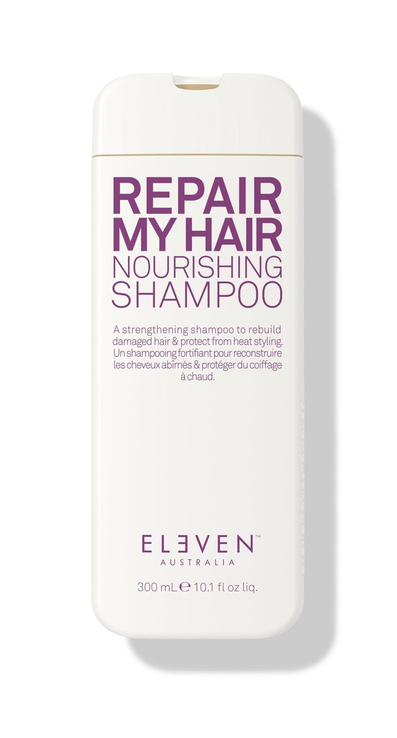 ELEVEN AUSTRALIA Repair My Hair Nourishing Shampoo for Women & Men - Sulfate Free Shampoo, Hydrating & Gentle, Strengthens Dry & Damaged Hair, Provides Deep Moisture, Color Safe Formula - 10.1 fl oz
