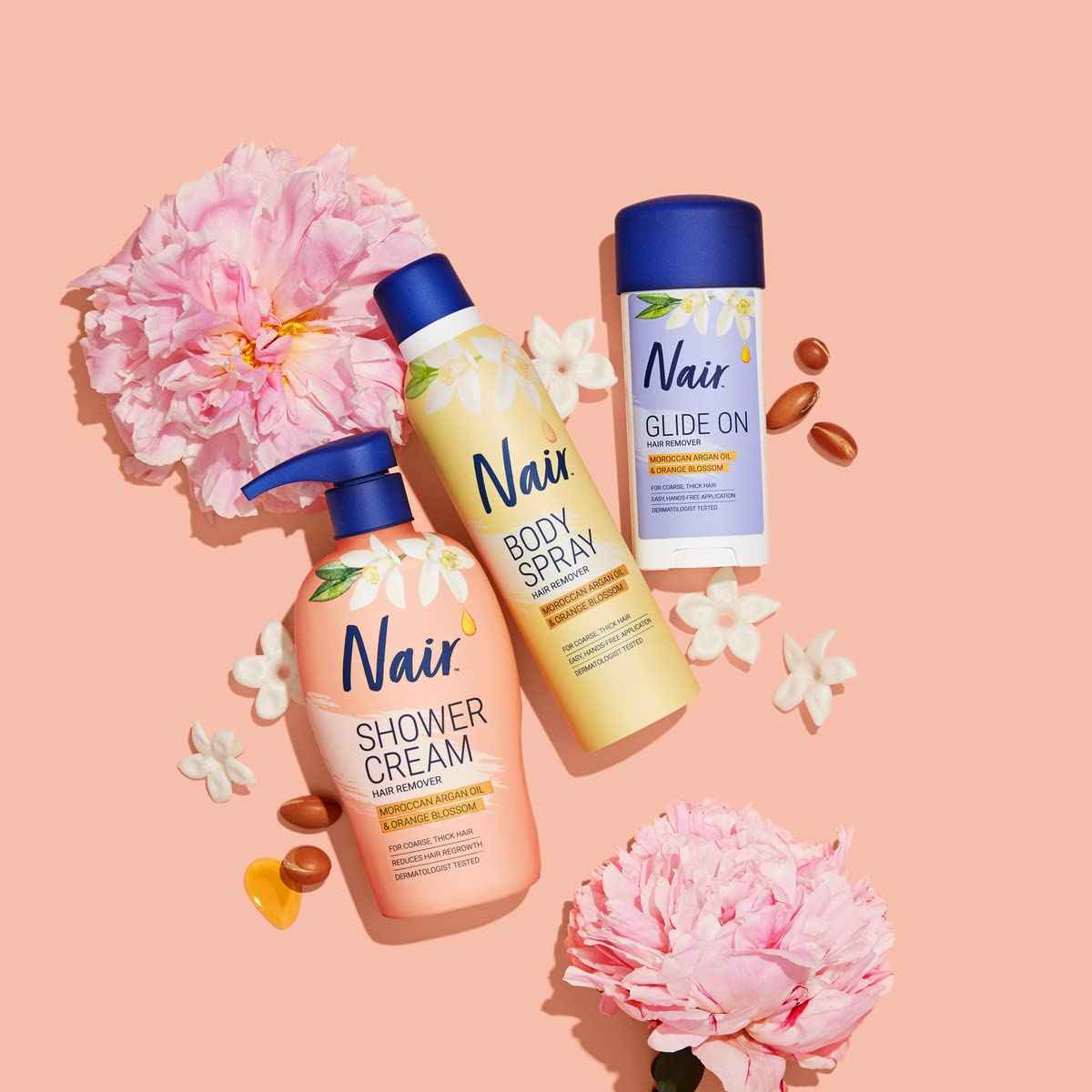 Nair Hair Remover Body Spray, Arm, Leg and Bikini Hair Removal Spray, 7.5 Oz Can (Pack of 2)