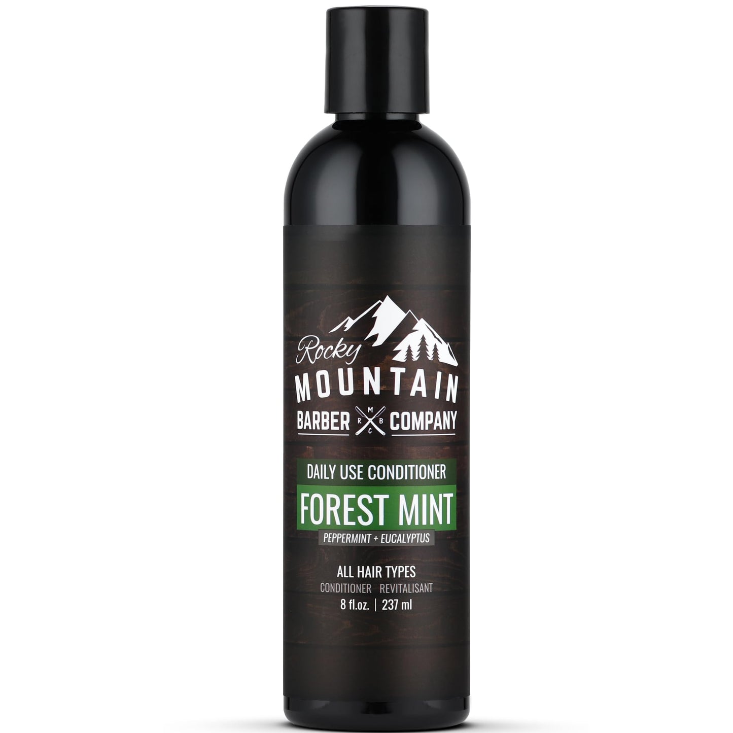 Rocky Mountain Barber Company Men's Conditioner - Tea Tree Oil, Peppermint & Eucalyptus for All Hair Types - 8oz