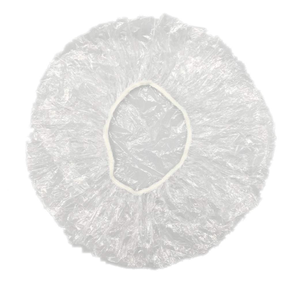 ECO amenities Plastic Shower Cap - For Hotel Guests & Travel Use - Latex-Free Hair Accessory for Women - Individually Wrapped Hospitality Supply - Large, White, Pack of 1
