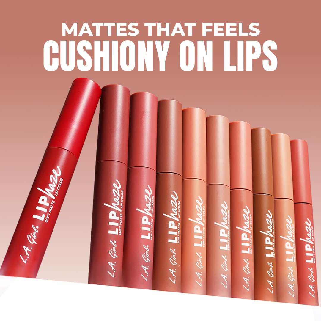L.A. Girl Lip Haze Soft Matte Lip Color, Single GLC769