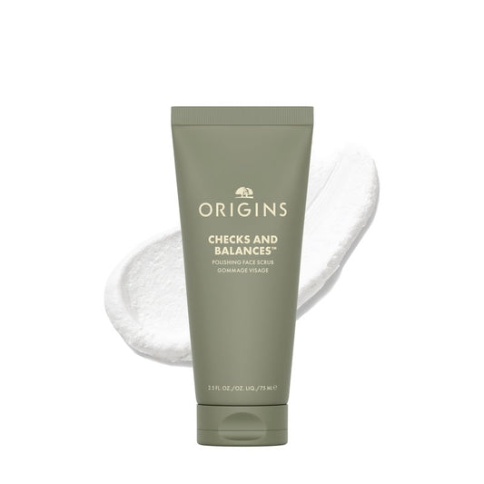 Origins Checks and Balances Polishing Face Scrub | Gently Exfoliates to Smooth Skin & Visibly Minimize Pores | With Bamboo, 2.5 Fl Oz