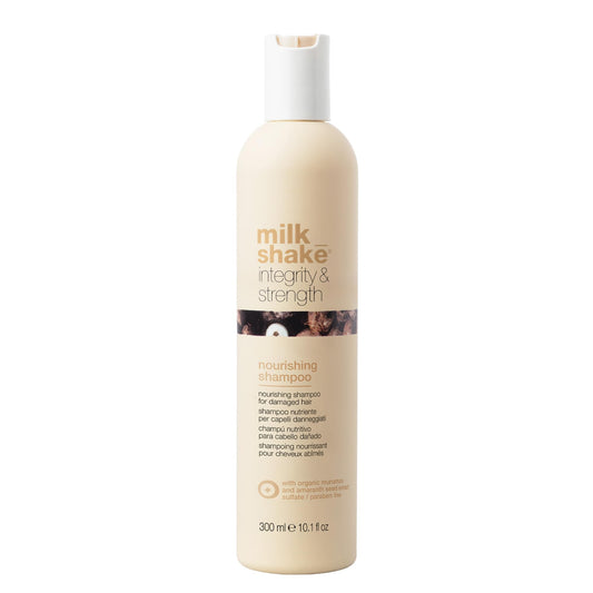 milk_shake Integrity & Strength Shampoo | Strengthening shampoo for dry, damaged hair | with amaranth seed extract & muru muru butter to nourish, fortify and protect hair, 10.1 fl oz / 300 mL