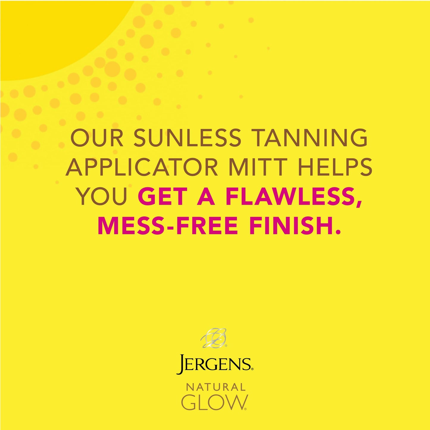 Jergens Natural Glow Body Applicator Mitt, Flawless, Streak-free Tanning Blender Glove, Reusable Tanning Mitt Protects Hands