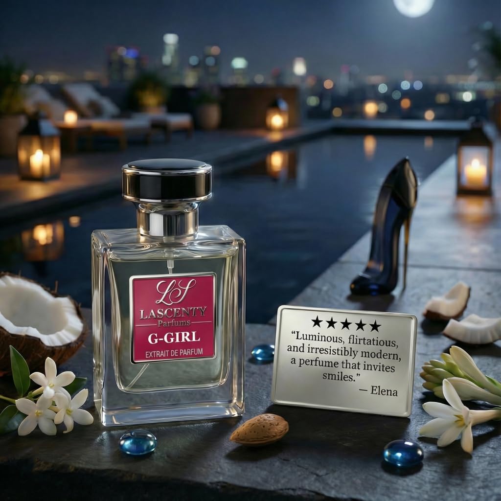 G-GIRL Blue Stiletto Inspired Floral Gourmand Perfume - Long Lasting 50ml EDP