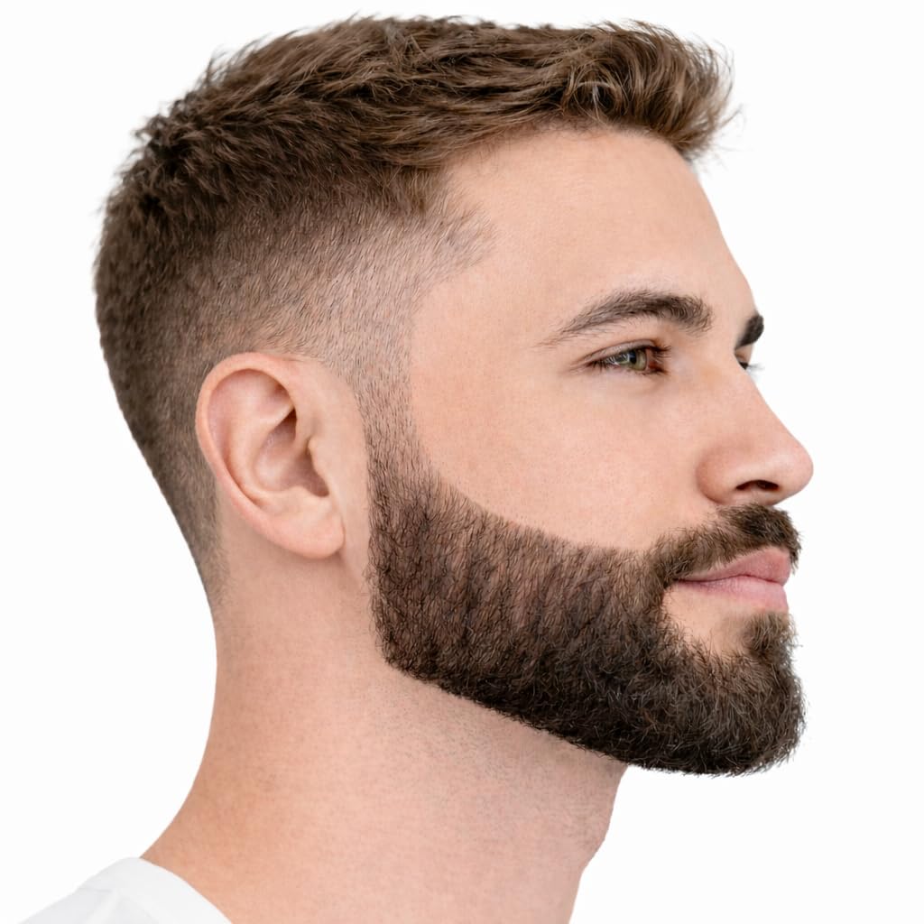 Quality Time Beard Shaping Template Kit, 2 Premium Multi-Style Beard & Neckline Guides: Hands-Free, Two Tools for Defined Beard Lines, DIY, Use with Trimmer or Razor, Made in USA