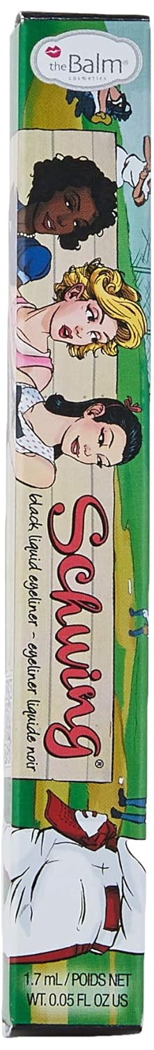 theBalm Liquid Eyeliner - Black Matte Finish for Bold Eyes | 0.05 Fl Oz