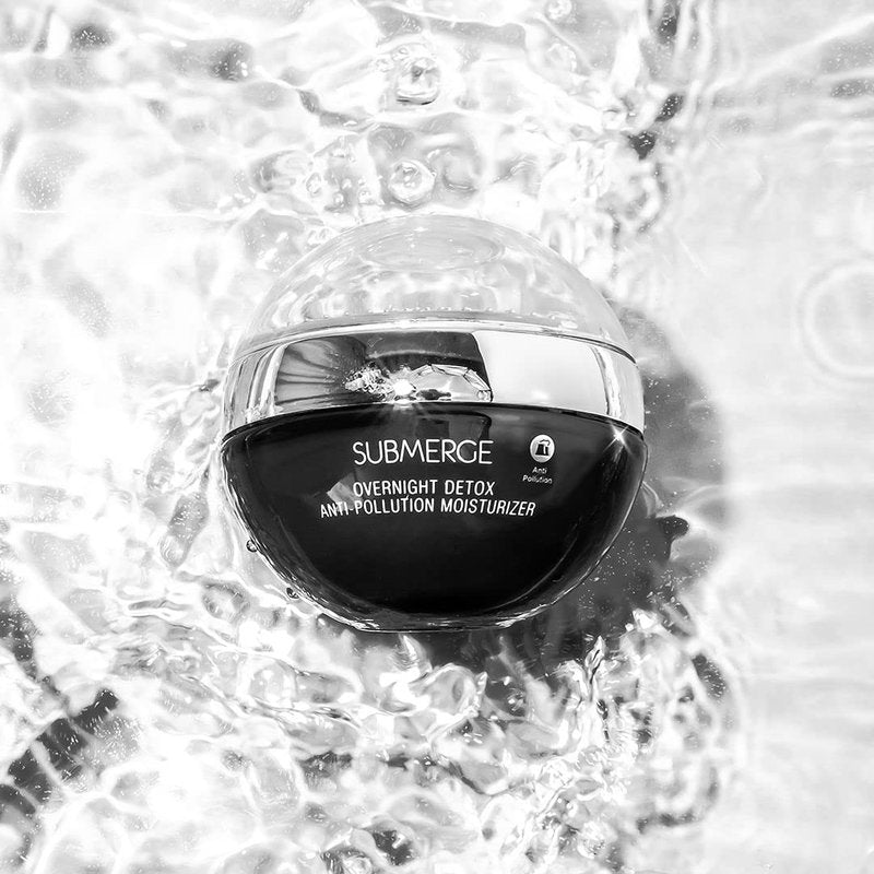 PÜR MINERALS Submerge Overnight Detox Anti-Pollution Moisturizer, Helps Restore Skin's Hydration, Helps Smooth Appearance of Blemishes, Charcoal, Aloe & Green Tea, Cruelty Free