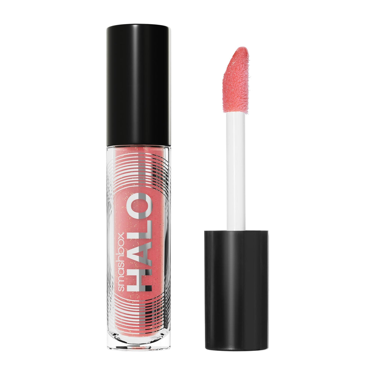 Smashbox Halo Plump + Glow Lip Gloss | Non-Sticky, Hydrating, Plumping Lip Gloss with 6-Hour Shine | Hyaluronic Acid and Vitamins C+E, 0.14 Fl Oz, Gem