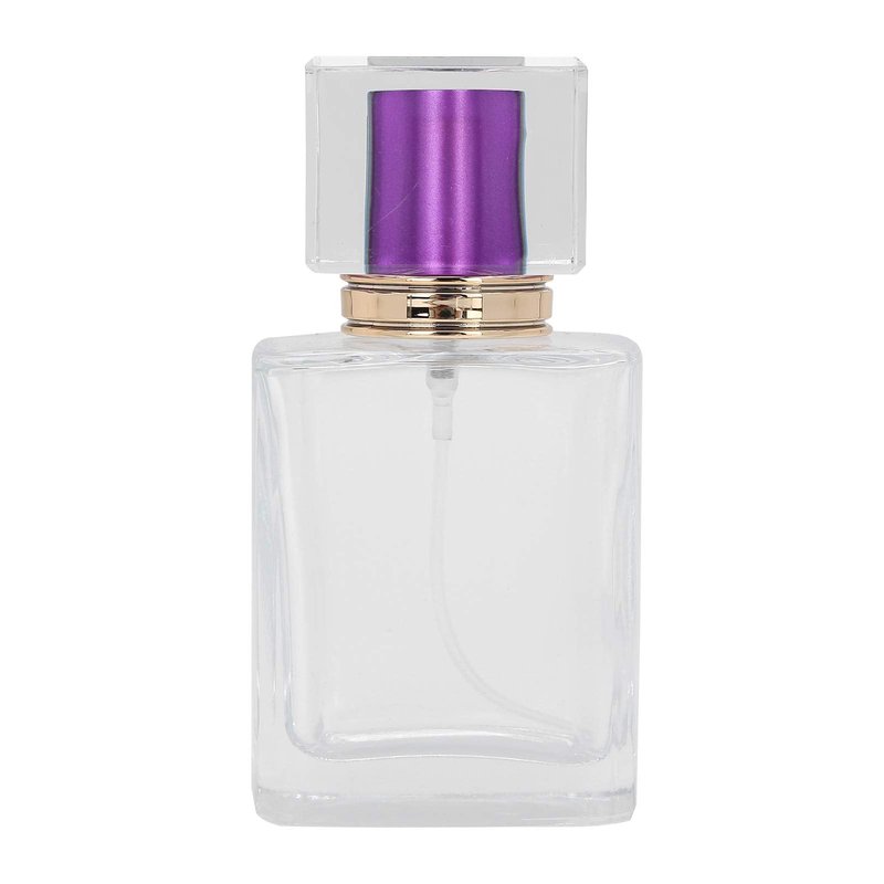Brrnoo 50ml Empty Perfume Bottle, 6 Pieces Small Empty Vials and Sprayers for Travel, Refillable Glass Perfume Bottle Empty Spray Bottle Perfume Atomizer Dispenser