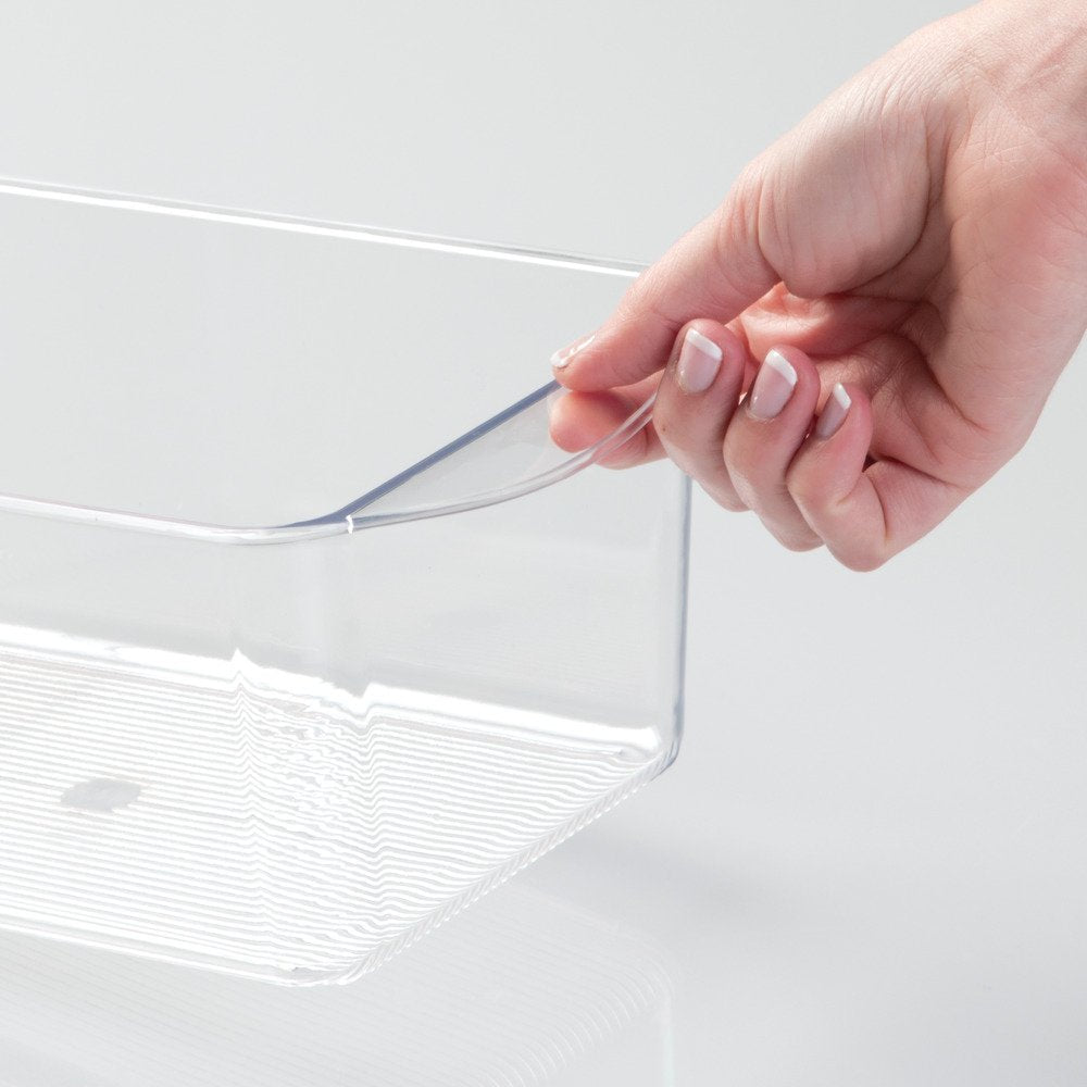 InterDesign Linus Bin, Clear, 6" x 10-1/4" x 4" h