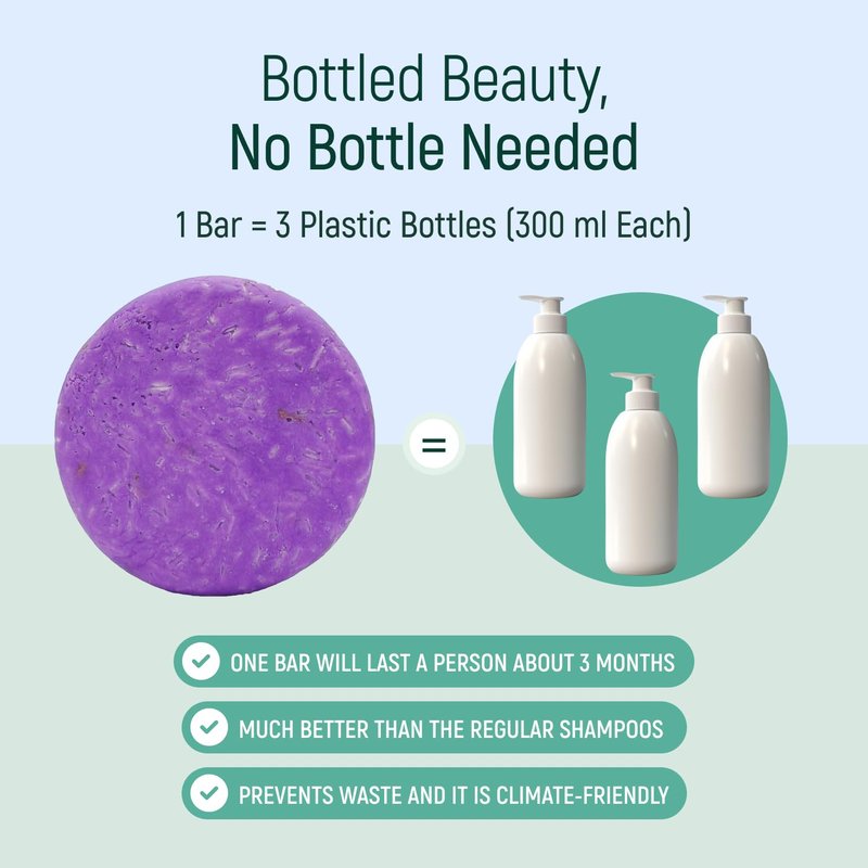 BAMBOEARTH Solid Rice Protein Water Shampoo Bar With Conditioner Effect Hair Soap – Shampoo Bars For Hair With All Natural Plant Based Essential Oils And Zero Waste Packaging (Lavender)