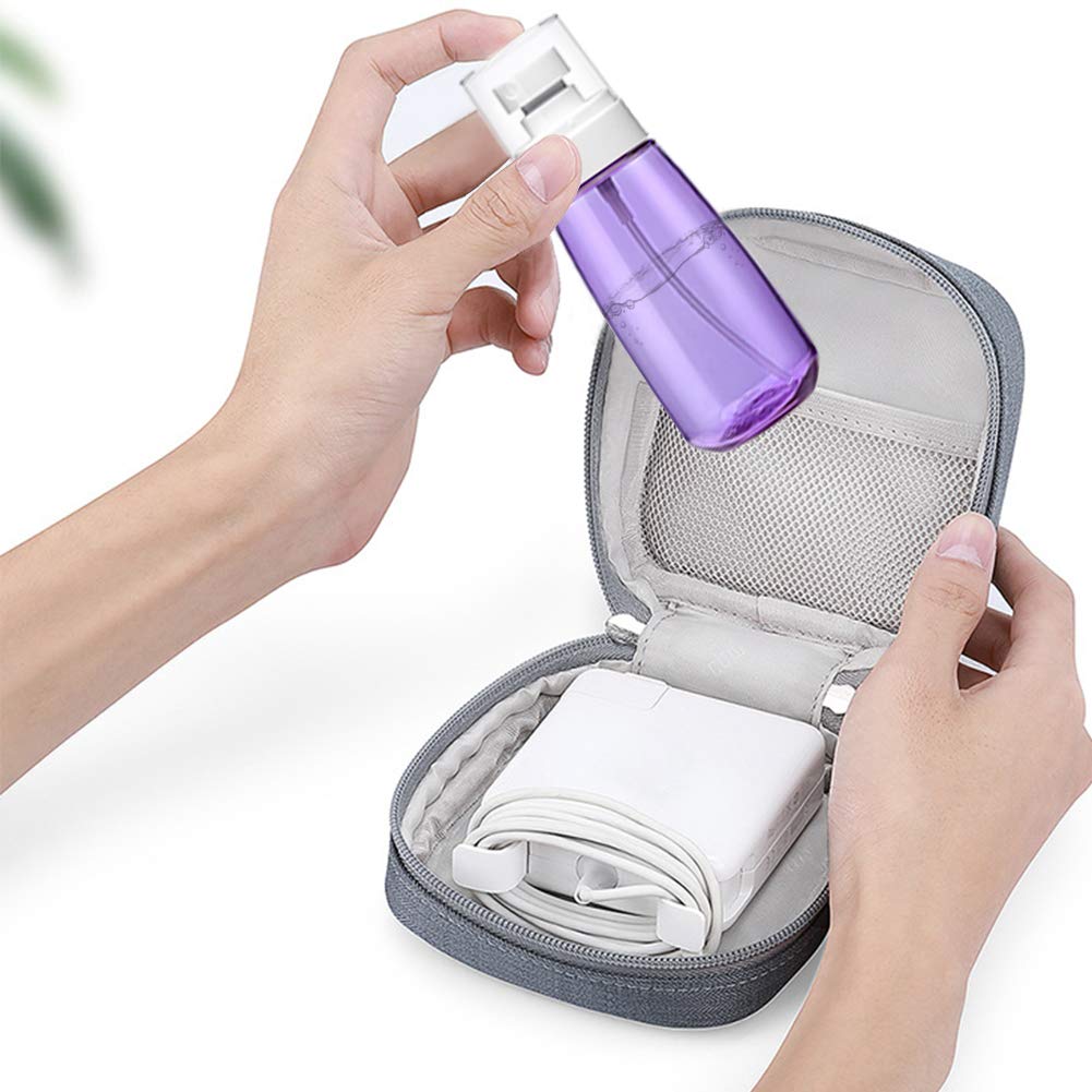 Cosywell Fine Mist Spray Bottle TSA Approved 3.4oz/ 100ml Empty Cosmetic Refillable Travel Containers Plastic Hair Spray Bottle Sprayer for Perfume Skincare Makeup Lotion (3color)