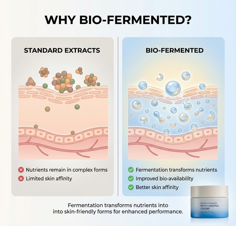 SEACRET Bio Skin Hydration Face Moisturizer - Fermented Dead Sea Algae Gel-Cream, Niacinamide & Hyaluronic Acid, 24 Hour Hydration, Barrier Support, Vegan, Silicone-Free, 1.7 fl oz