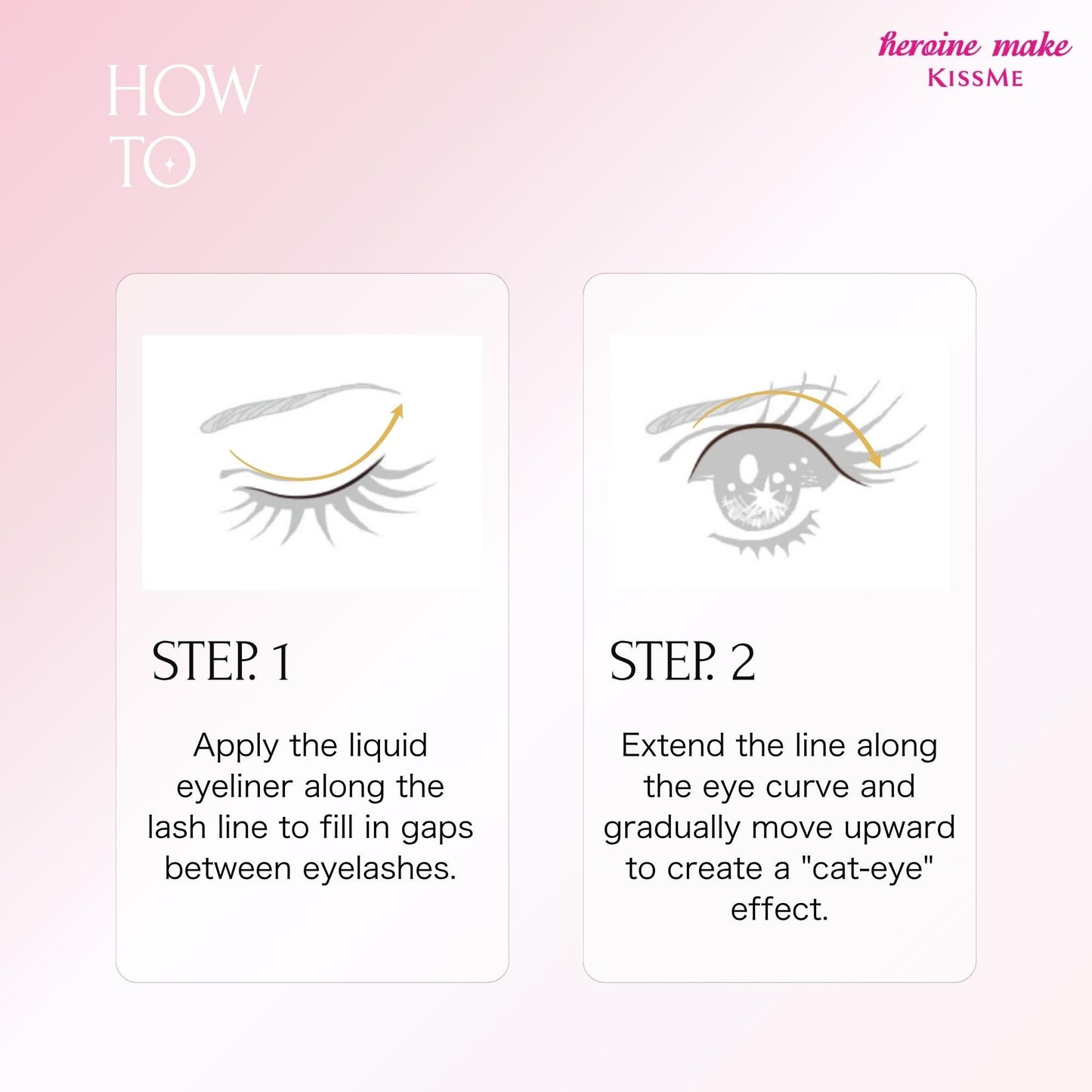 Heroine Make by KissMe Super Durable Eyeliner | Waterproof Liquid Eyeliner | Black Liquid Liner for Long-Lasting Color | Smudge-Proof Formula | Hypoallergenic for Sensitive Eyes | Japanese Makeup