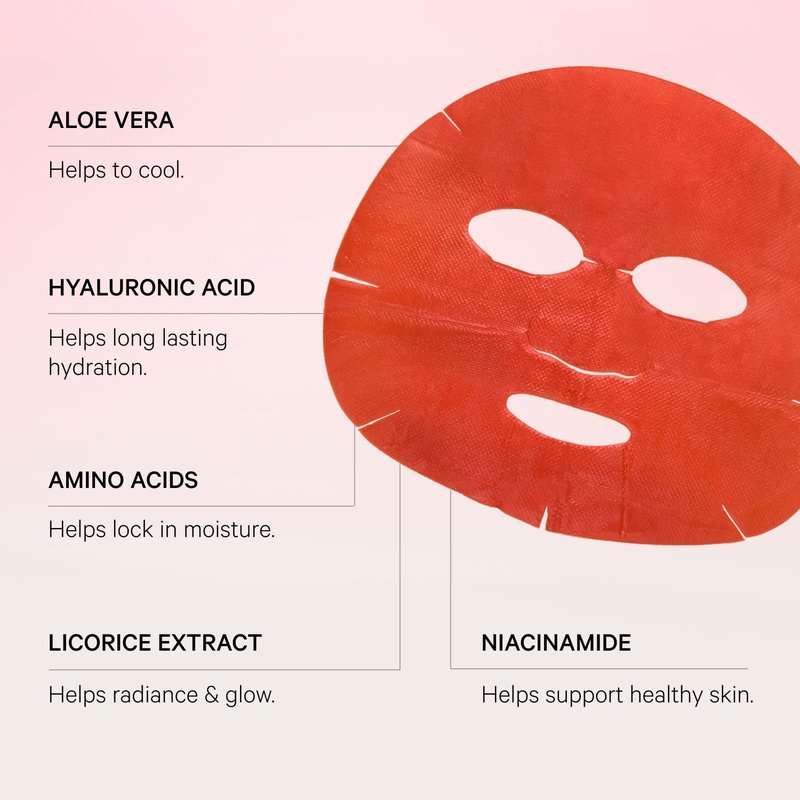 MZ SKIN Vitamin-Infused Meso Face Mask Pack of 1 - Hydrogel Treatment for Pigmentation, With Antioxidants, Niacinamide, Hyaluronic Acid & Vitamin C, Fragrance Free