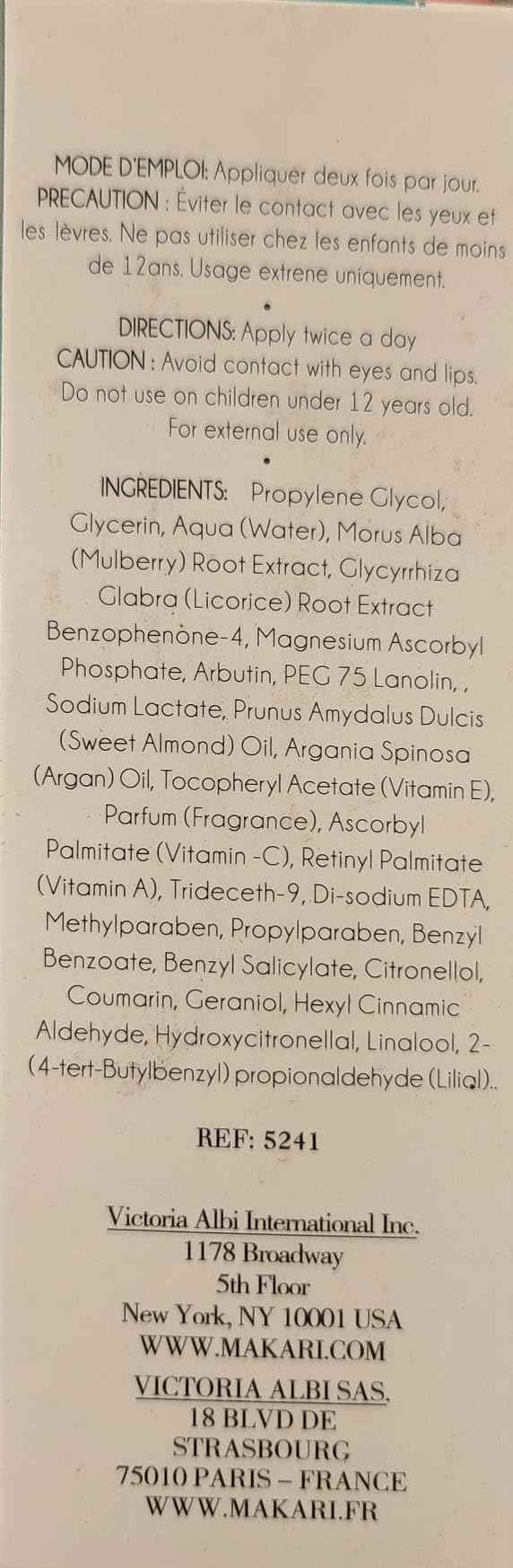 Makari Naturalle Multi-Action Extreme Skin Brightening Serum (1.7 oz) | Brightening Treatment for Dark Spots and Under Eye Circles | Moisturizer for Dry and Irritated Skin with Argan Oil and SPF 15