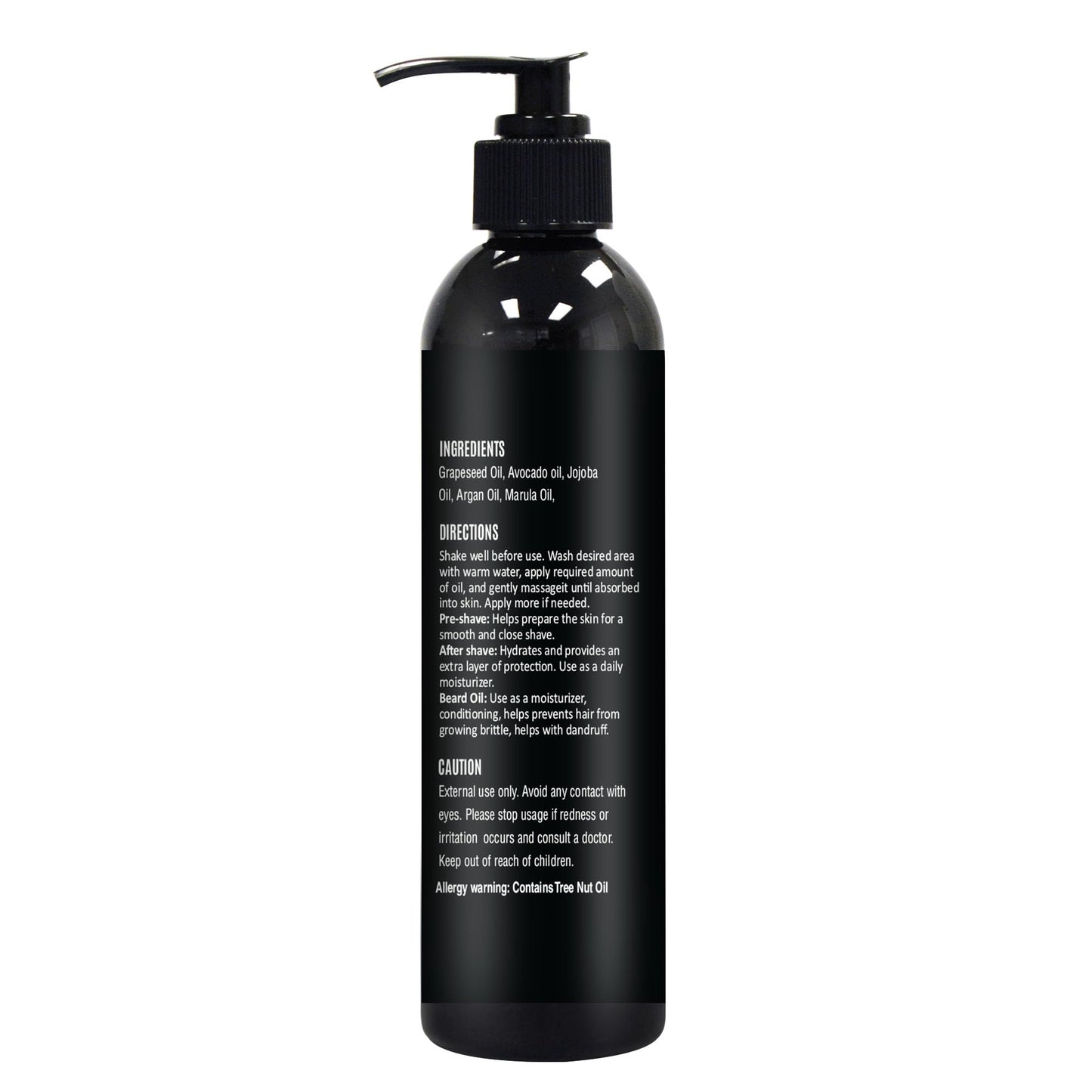 8 fl. Oz, Unscented Pre Shave Oil for Men, Excellent Shaving oil for Men, Prepares for a burns free Shave, Works with Straight or Safety Razor