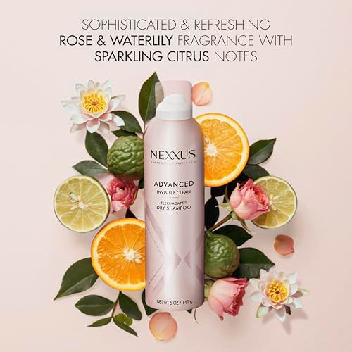 Nexxus Advanced Invisible Clean Dry Shampoo for Instant Oil Control & 72-Hour Freshness with Flexx-Adapt Technology 5 oz