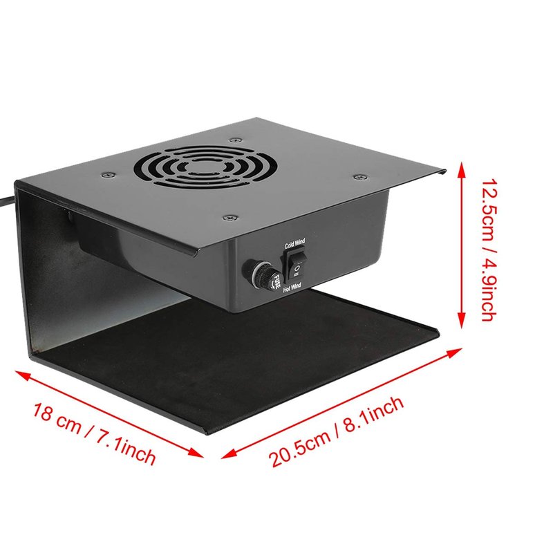 Nail Polish Dryer 300W Nail Gel Fast Drying Curing Nail Art Gel Polish Dryer for Hands Feet Hot & Cold Wind Professional Salon Nail Air Fan Blower Manicure Tool for Drying Art Gel