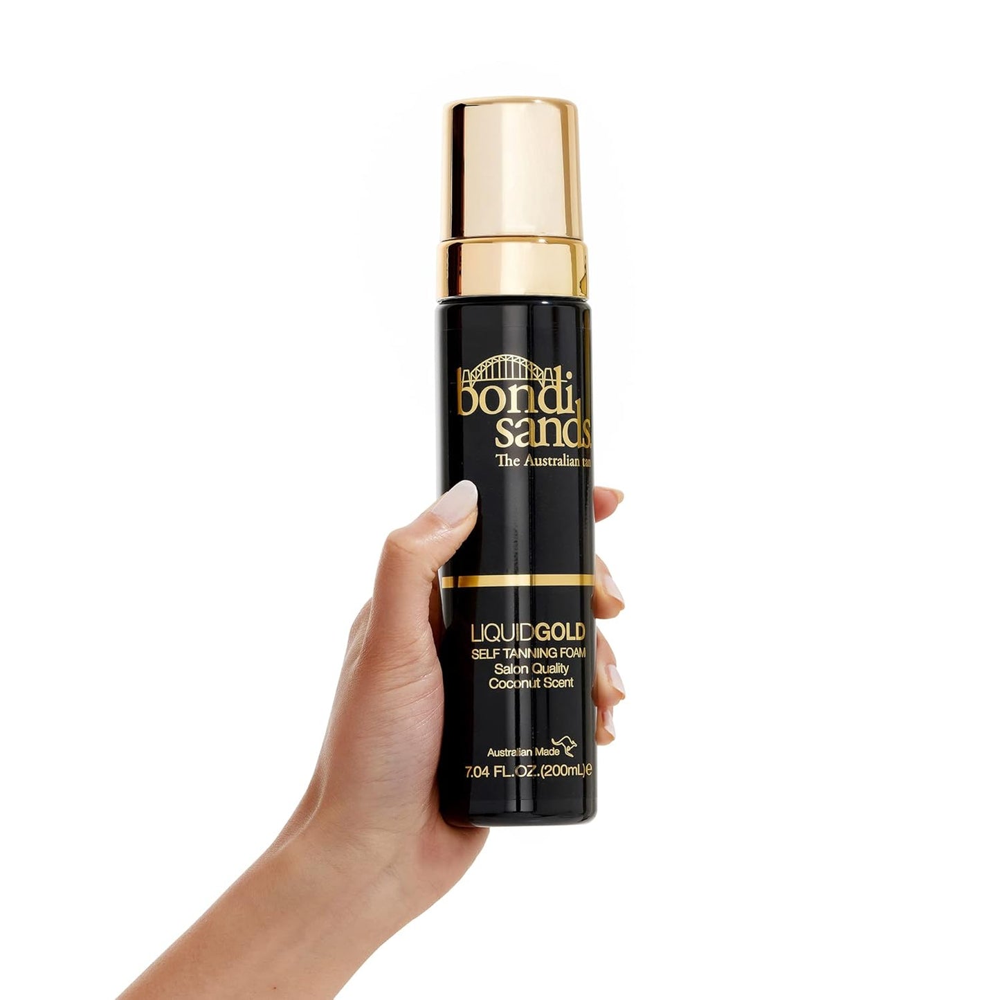 Bondi Sands Liquid Gold Self Tanning Foam - Lightweight Sunless Tanning Foam + Reusable Application Mitt | Perfect for a Flawless Glow