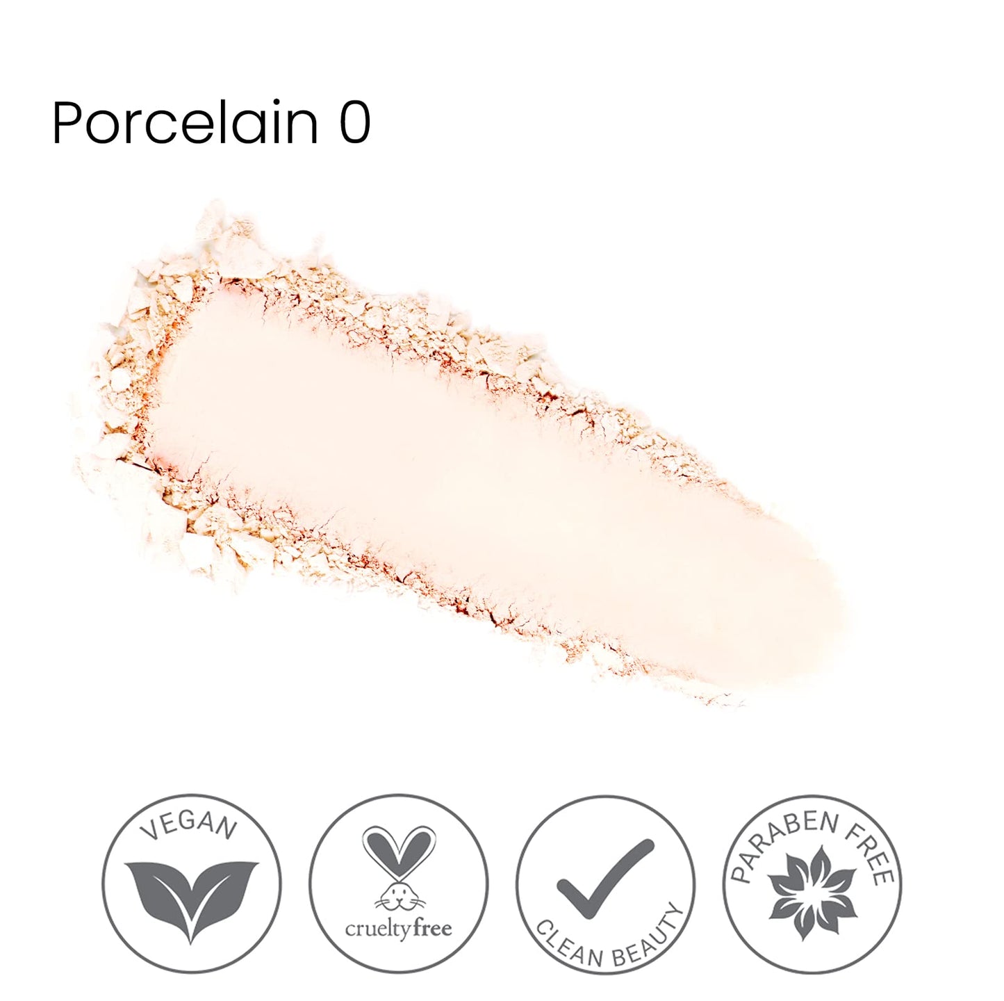True + Luscious Sheer Halo Complexion Powder | Talc-Free Mineral Pressed Powder Foundation for Oily Skin Oil Control Matte Finish with Kaolin Clay Vegan Cruelty-Free Natural Glow 0.32 oz | Porcelain