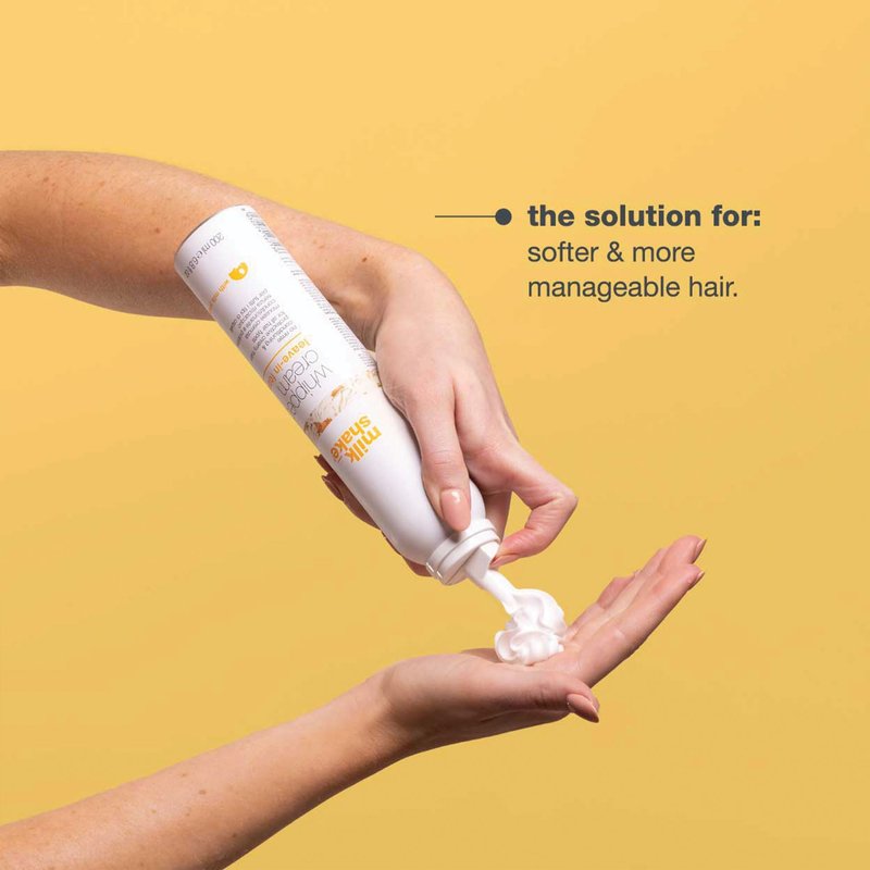 milk_shake Whipped Cream Leave-in Treatment | Creamy, No-Rinse Conditioning Mousse with Milk Proteins and Fruit Extracts | Hydrates, Detangles, and Smooths for Silky, Healthy-Looking Hair
