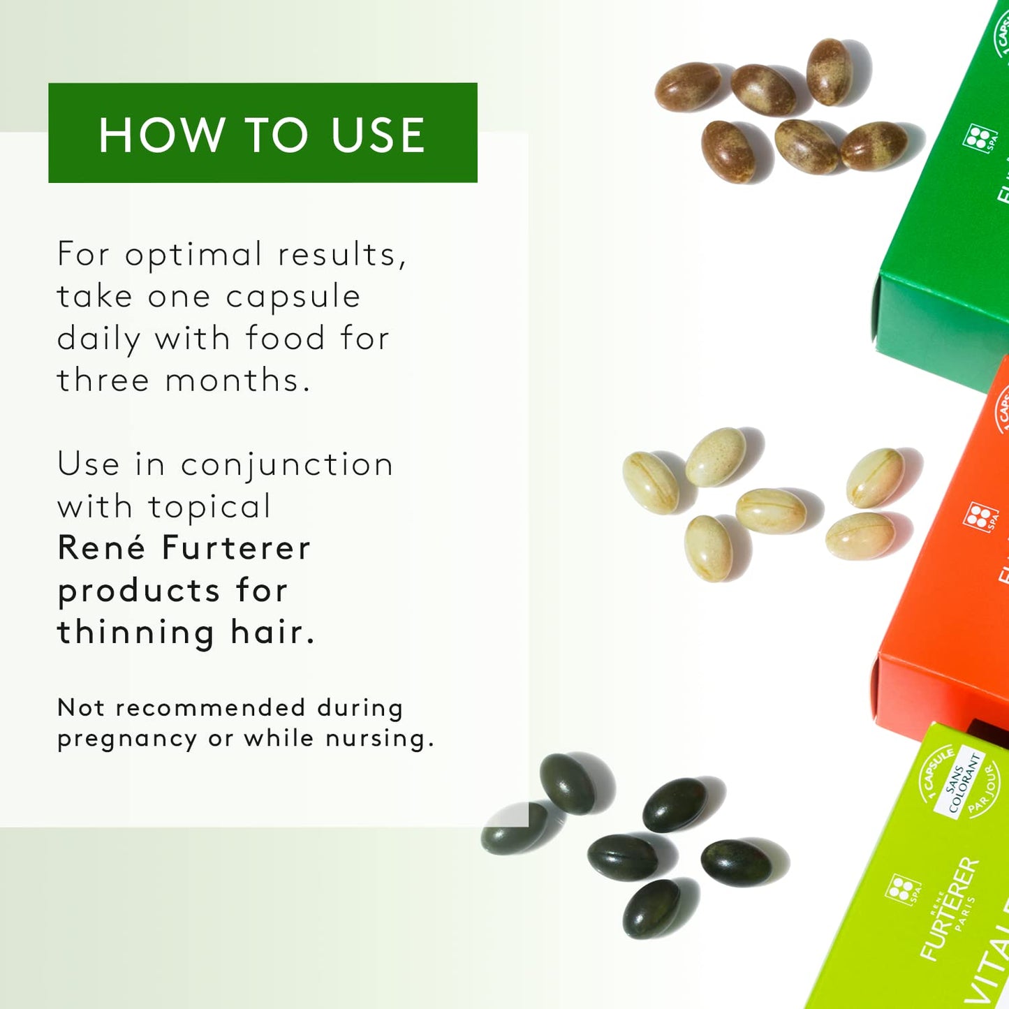 Rene Furterer VITALFAN Reactional Dietary Supplement - Sudden, Temporary Thinning Hair, Plant-Based, Biotin, Drug Free, 30 Count(Pack of 3)