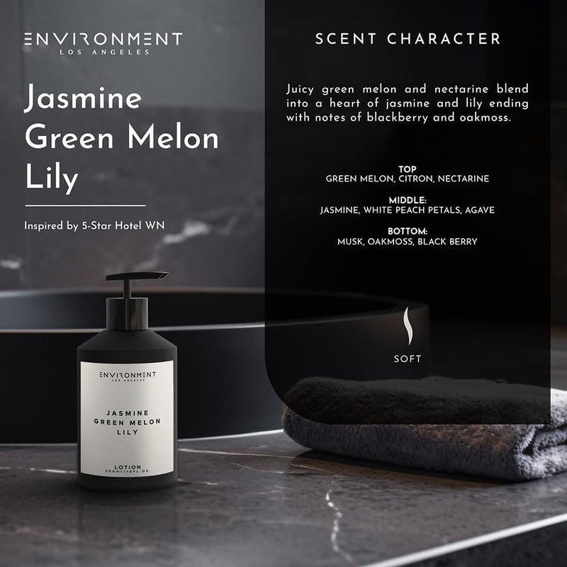 Luxury Scented Body Lotion - Jasmine, Green Melon & Lily | 300ml Moisturizing Treatment for Men & Women