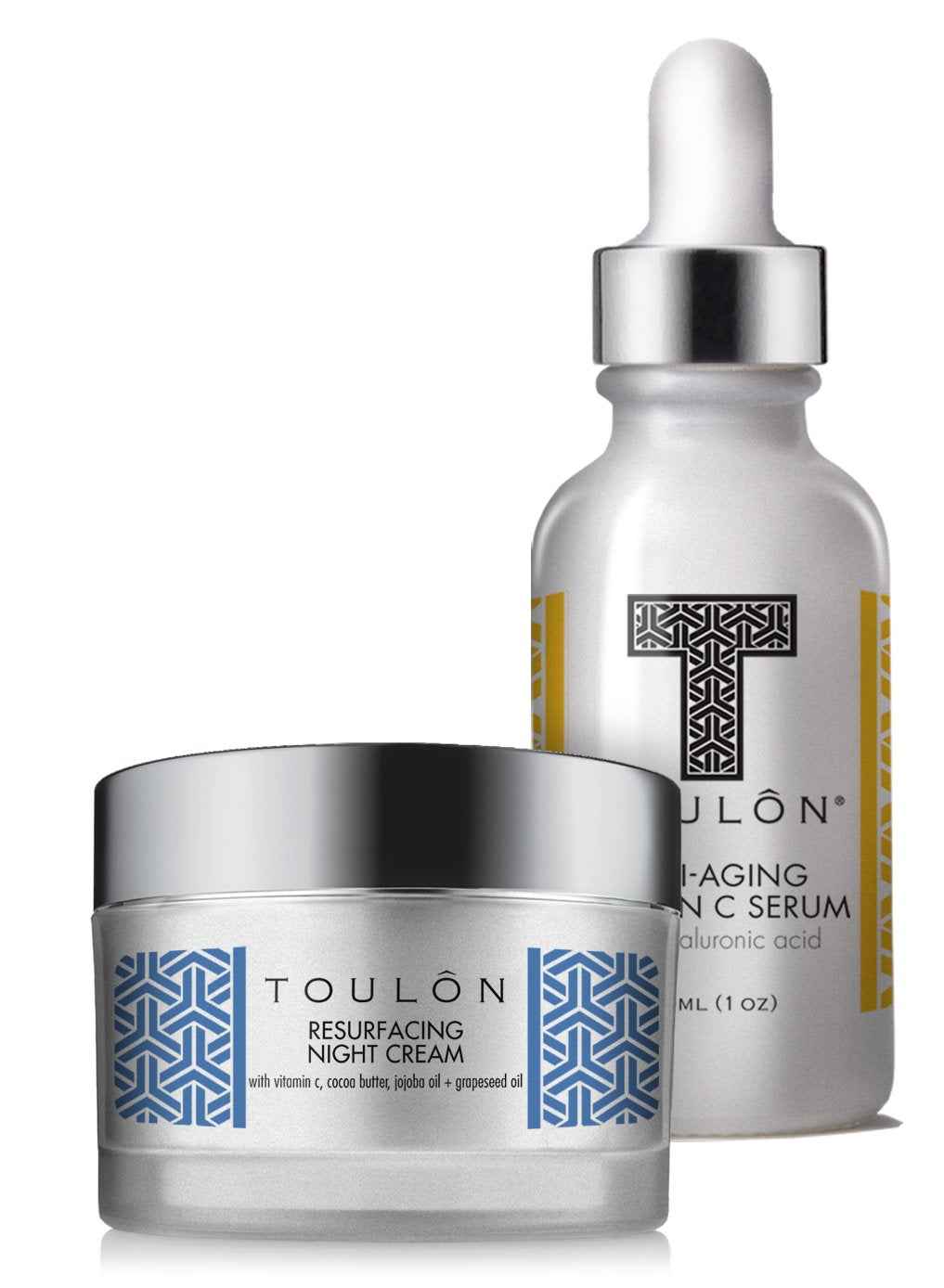 Vitamin C Anti Aging Skin Care Kits; Women Beauty Gifts: Vitamin C Serum with Hyaluronic Acid and Vit C Moisturizer for Face for Night & Day; Gift Set Kit