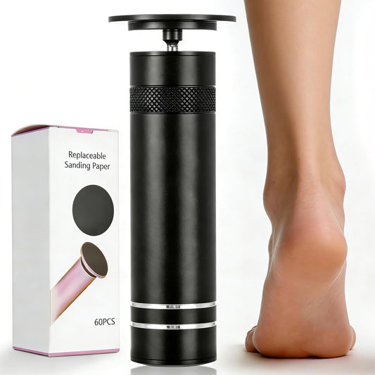 Electric Foot Callus Remover with 60 Pcs Sandpaper Discs, Adjustable Speed Electric Foot File Grinder, Professional Pedicure Tool for Dead Skin & Cracked Heel