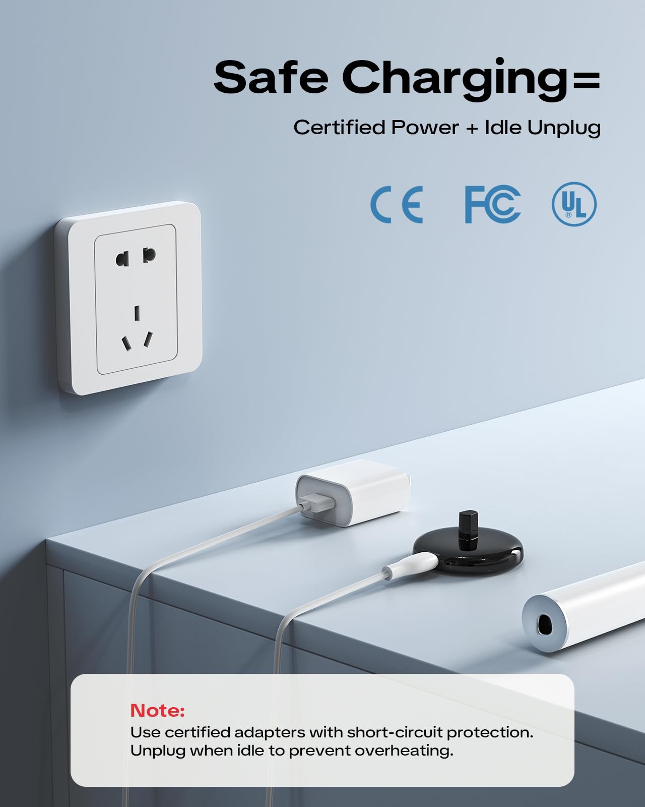 Induction Charger Compatible with Oral-B Braun Electric Toothbrushes