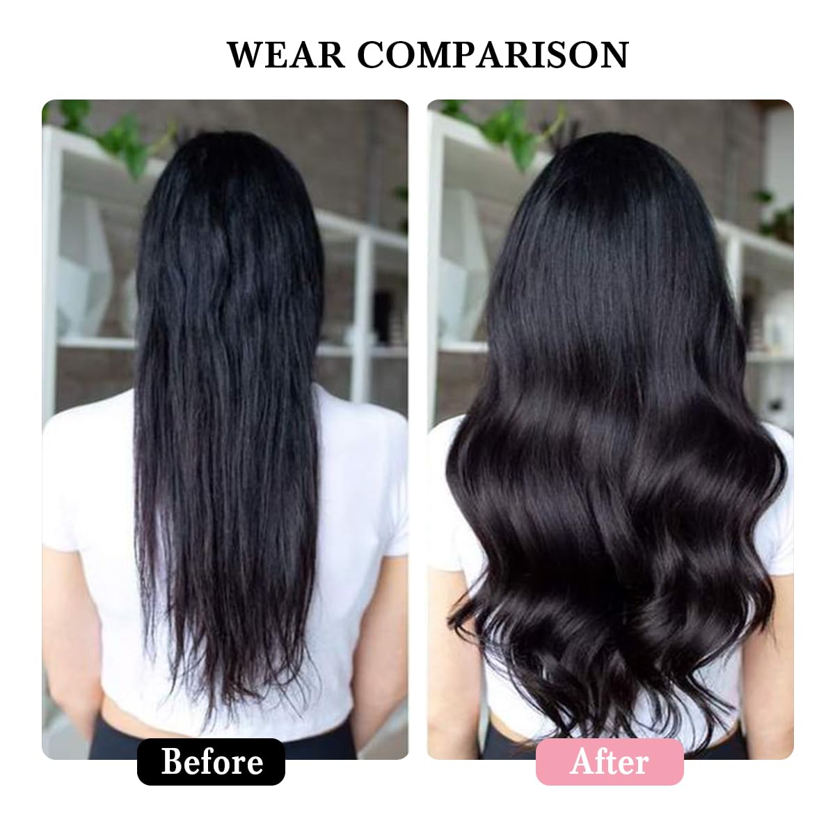 Clip in Hair Extensions Real Human Hair 18 Inch Narural Black Real Hair Extensions Clip in Human Hair Straight 8Pcs Invisible Seamless Human Hair for Women 70g (18Inch 70g)