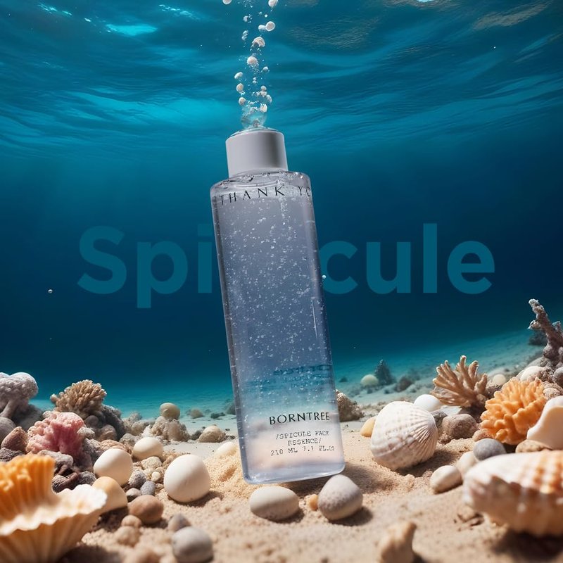 BORNTREE Spicule Face Essence 7.1 fl oz with Panthenol and Jeju Hydrangea Extract for Skin Regeneration and Collagen Production