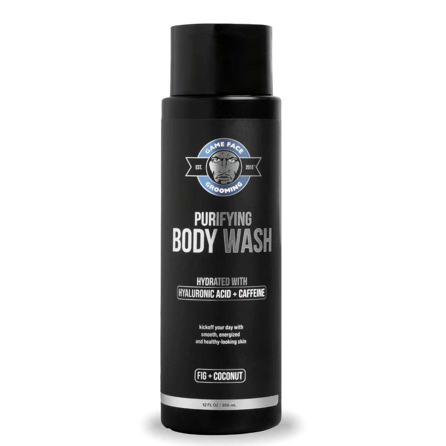 Game Face Grooming Body Wash – Men’s 12 Fl Oz Shower Gel | Cleanses, Exfoliates, And Hydrates Your Skin And Face| Plant Based And Sulfate Free | Fig & Coconut Scent