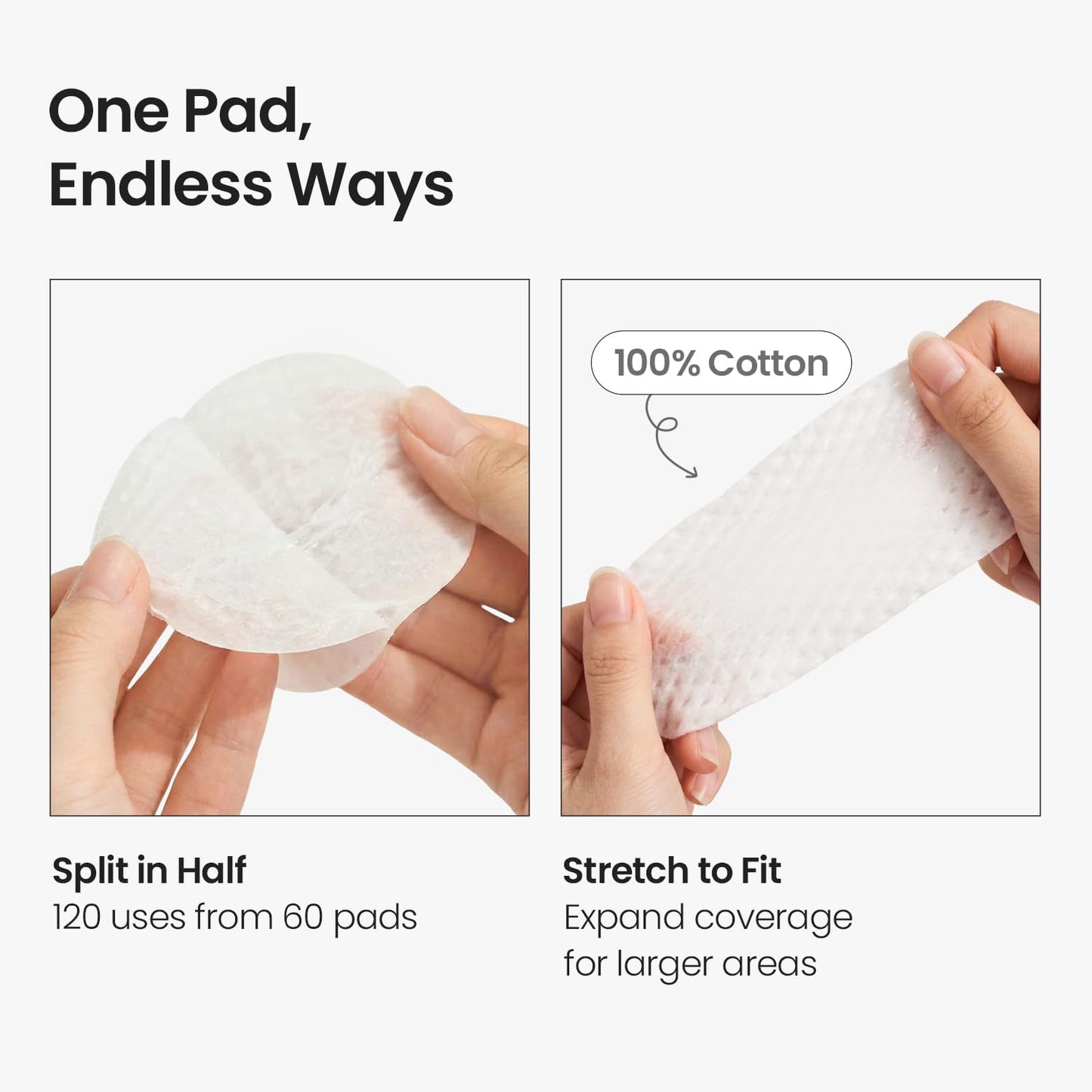 SKINFOOD Carrot Carotene Toner Pads, Hydrating & Soothing, Cotton Facial Toner Pads for Sensitive Skin, Korean Skincare for Face, Quick Calming, After Sun & Heat Care, 60 Pads