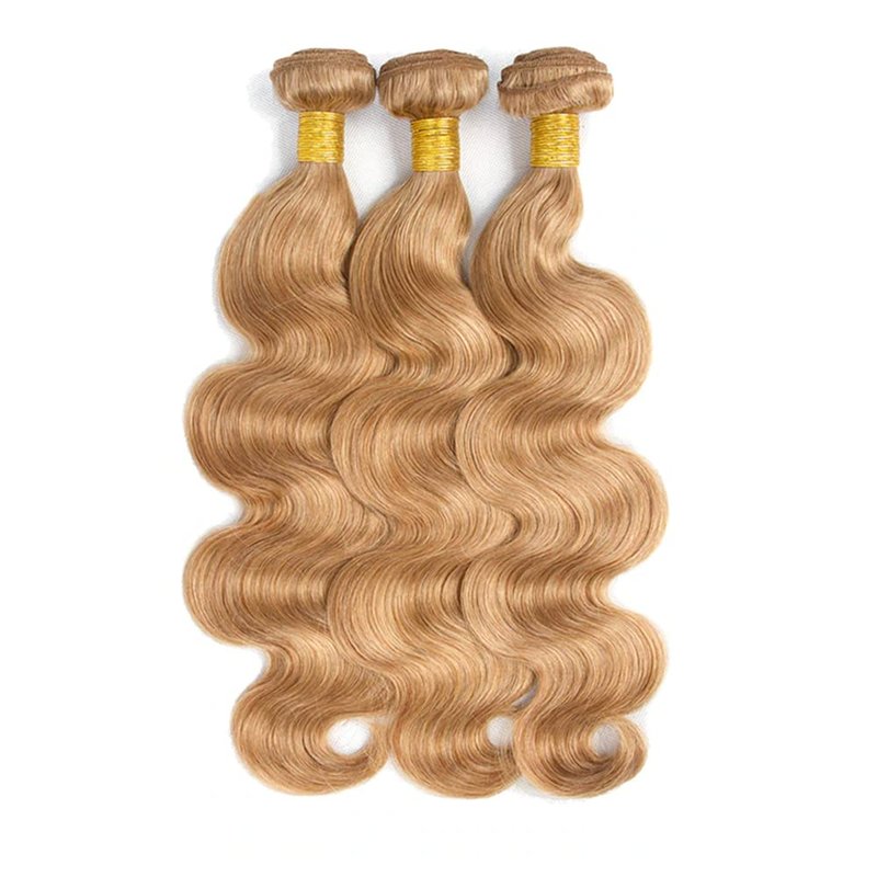Honey Blonde Body Wave Brazilian Virgin Hair Bundles - 8, 10, 12 Inch | Perfect for Black Women