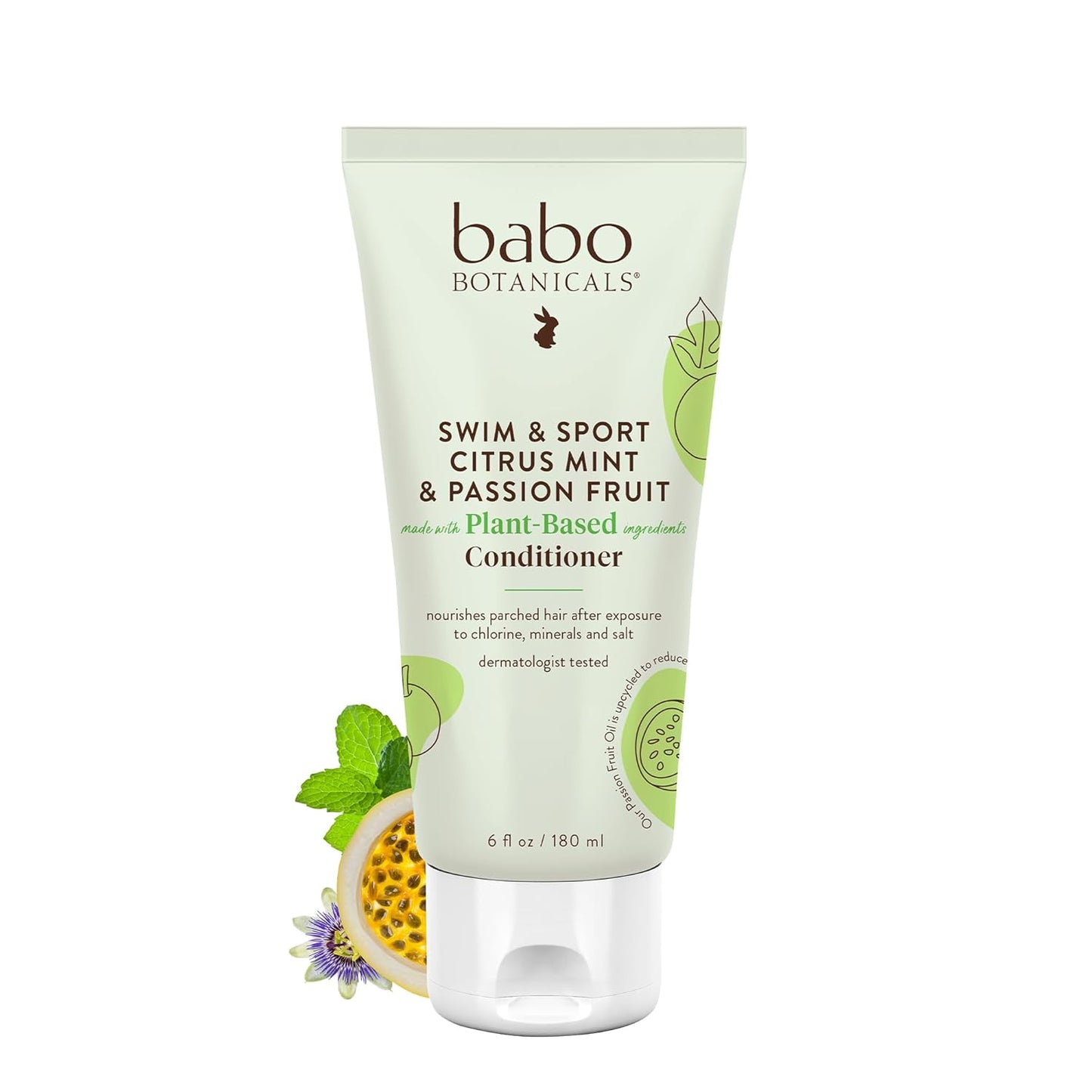 BABO Botanicals Citrus Mint & Passion Fruit Conditioner - Purifying Shea Butter & Green Tea | For All Ages