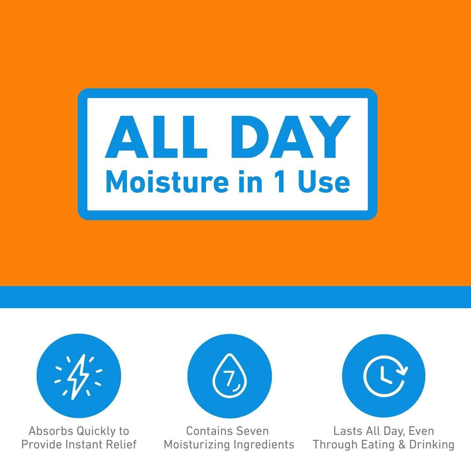 O'Keeffe's Cooling Relief Lip Repair Lip Balm for Dry, Cracked Lips, Stick, (Pack of 6)