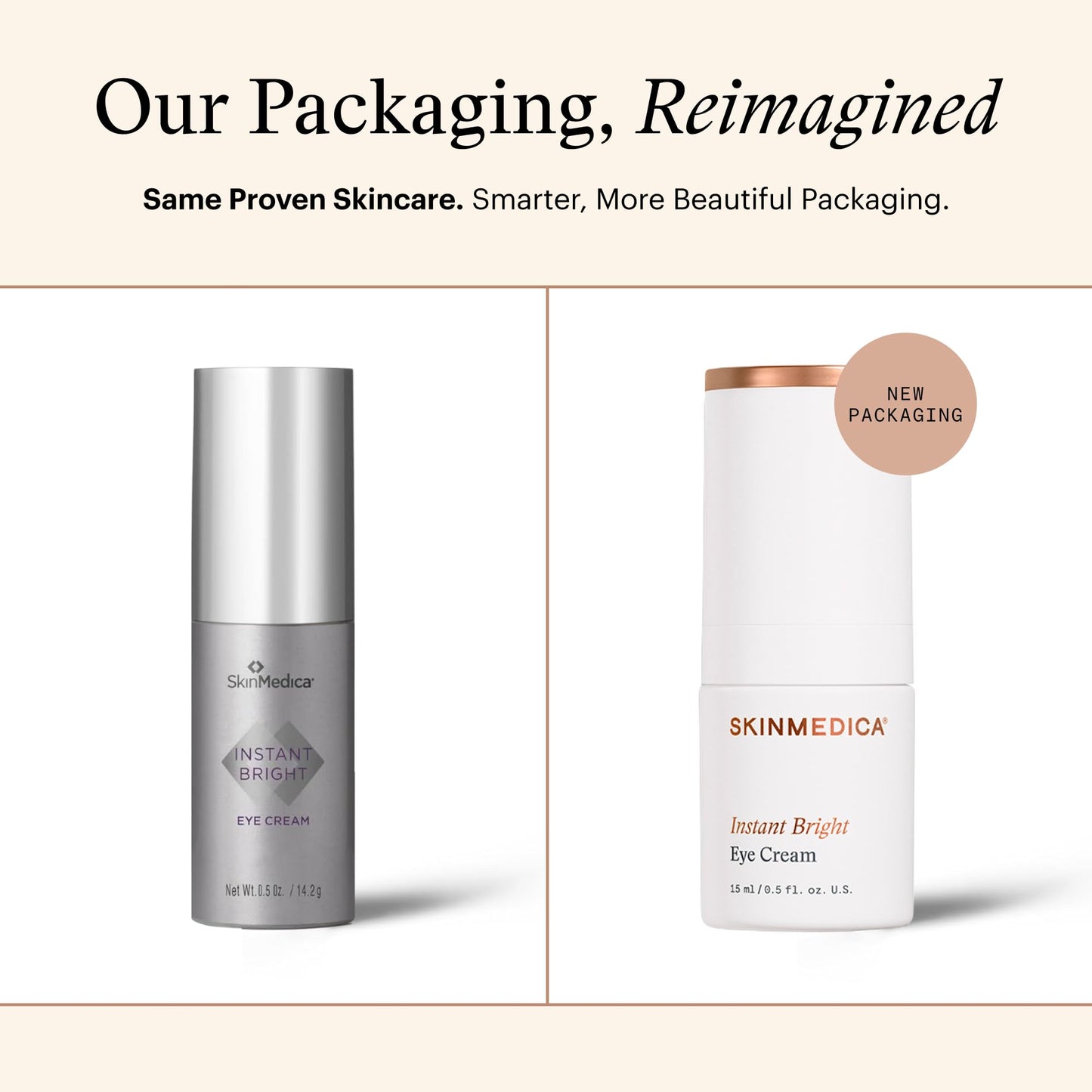 SkinMedica Instant Bright Eye Cream - Advanced Eye Cream to Help Reduce the Appearance of Wrinkles, Dark Circles, Puffiness & Fine Lines - Enriched with Hyaluronic Acid & Antioxidants (0.5 Oz)