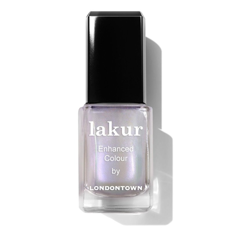 LONDONTOWN Lakur Nail Polish/Topper - Chrome Glaze - Enhanced Color Long Lasting Top Nail Coat Gel-free Shine Nail Look, Pixi Chrome Topper 0.4 oz
