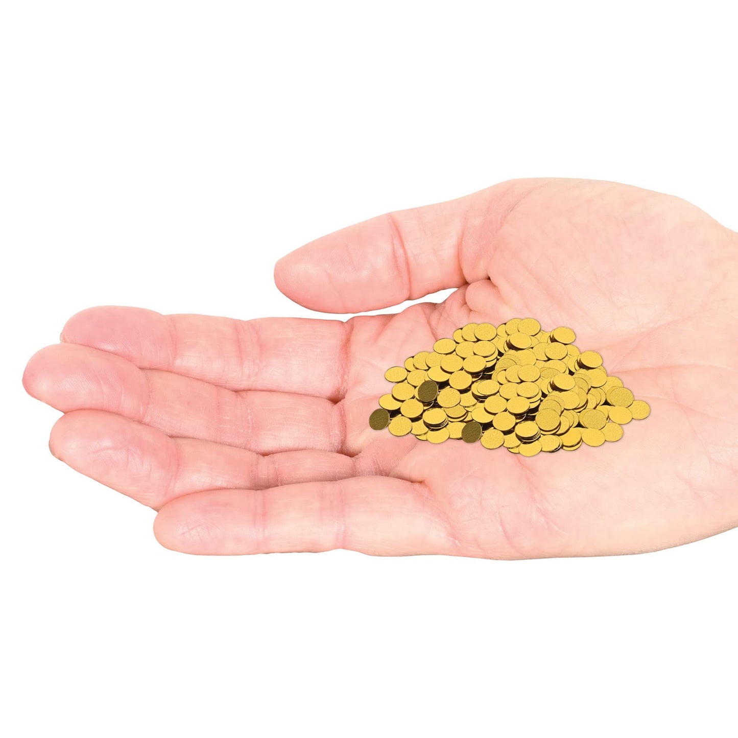 Beistle , 4 Packages Fanci Fetti Dots, 1 Ounce of Confetti in Package, Total of 4 Ounces of Confetti (Gold)