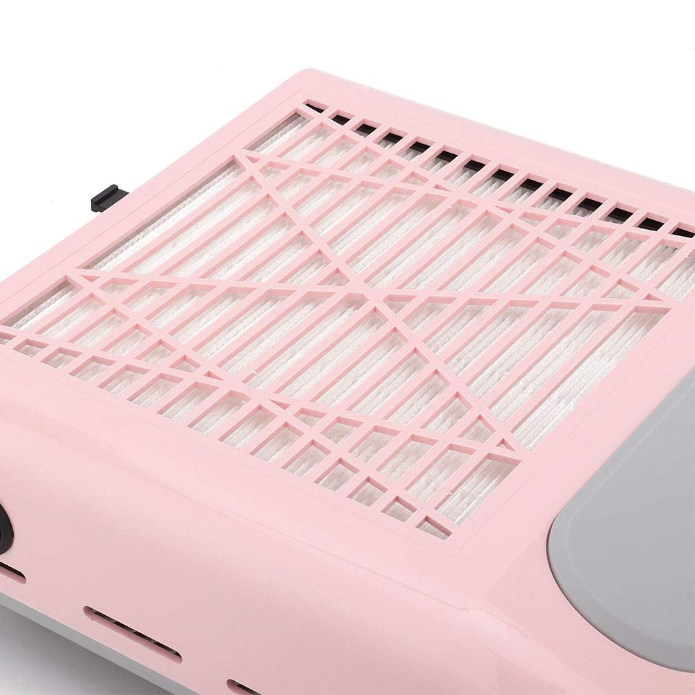 Nail Vacuum Cleaner 80W Nail Dust Collector Machine with Reusable Filter Strong Suction Nail Art Vacuum Cleaner Manicure Tool for Acrylic Gel Poly Nails Polishing Filing